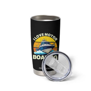 Funny Boater Tumbler Cup I Love Motorboating TS14 Print Your Wear