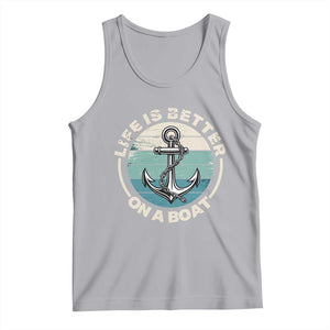 Funny Boating Tank Top Life Is Better On A Boat TS14 Athletic Heather Print Your Wear