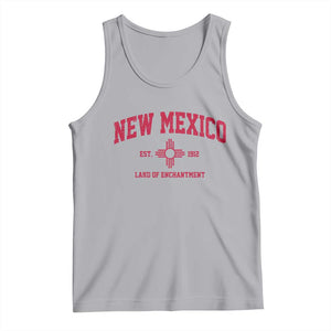 Vintage New Mexico Flag Zia Sun Souvenir Tank Top TS14 Athletic Heather Print Your Wear