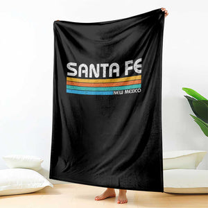 Retro Santa Fe New Mexico Distressed Souvenir Throw Blanket