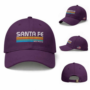 Retro Santa Fe New Mexico Distressed Souvenir Baseball Cap