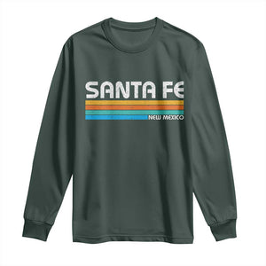Retro Santa Fe New Mexico Distressed Souvenir Long Sleeve Shirt
