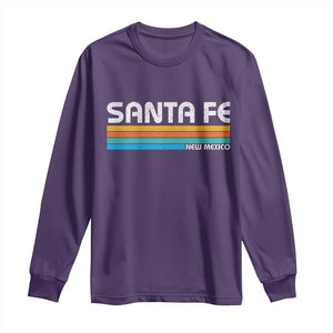 Retro Santa Fe New Mexico Distressed Souvenir Long Sleeve Shirt