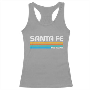 Retro Santa Fe New Mexico Distressed Souvenir Racerback Tank Top