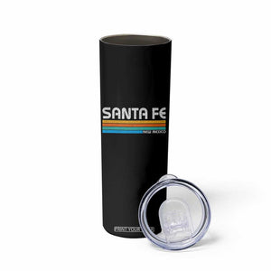 Retro Santa Fe New Mexico Distressed Souvenir Skinny Tumbler