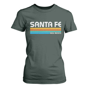 Retro Santa Fe New Mexico Distressed Souvenir T Shirt For Women