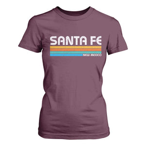 Retro Santa Fe New Mexico Distressed Souvenir T Shirt For Women
