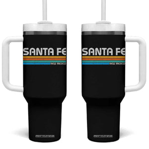 Retro Santa Fe New Mexico Distressed Souvenir Tumbler With Handle