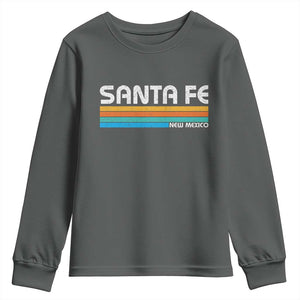 Retro Santa Fe New Mexico Distressed Souvenir Youth Sweatshirt