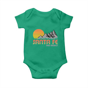 Retro Santa Fe New Mexico Mountain Southwest Baby Onesie TS14 Irish Green Print Your Wear