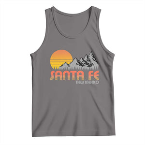 Retro Santa Fe New Mexico Mountain Southwest Tank Top TS14 Deep Heather Print Your Wear