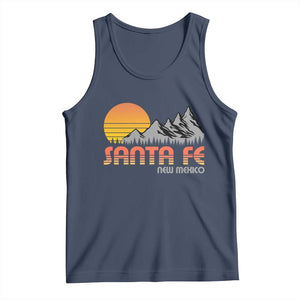 Retro Santa Fe New Mexico Mountain Southwest Tank Top TS14 Navy Print Your Wear