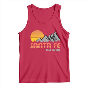 Retro Santa Fe New Mexico Mountain Southwest Tank Top TS14 Red Print Your Wear