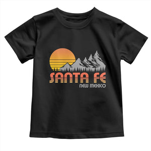 Retro Santa Fe New Mexico Mountain Southwest Toddler T Shirt TS14 Black Print Your Wear