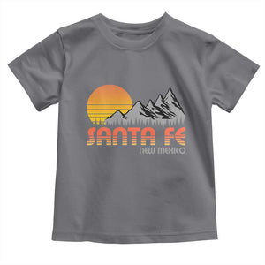 Retro Santa Fe New Mexico Mountain Southwest Toddler T Shirt TS14 Charcoal Print Your Wear