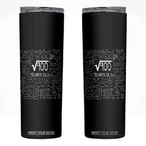 30th Birthday Math Skinny Tumbler Square Root of 900 Funny Math Nerd 30 Year Old Gift