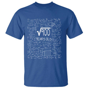 30th Birthday Math T Shirt Square Root of 900 Funny Math Nerd 30 Year Old Gift