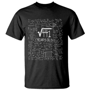21st Birthday Math T Shirt Square Root of 441 Funny Math Nerd 21 Year Old Gift
