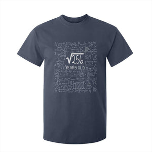 16th Birthday Math T Shirt For Kid Square Root of 256 Funny Math Nerd 16 Year Old Gift