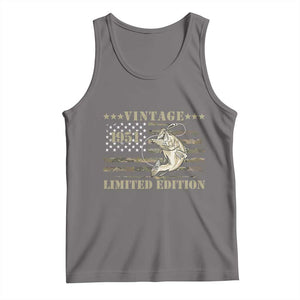 75th Birthday Fishing Vintage 1951 Limited Edition Tank Top Bass Fishing Camouflage American Flag Fisherman Gift