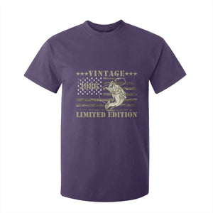 40th Birthday Fishing Vintage 1986 Limited Edition T Shirt For Kid Bass Fishing Camouflage American Flag Fisherman Gift