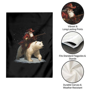 Funny Santa Gun Christmas Garden Flag TS14 Print Your Wear