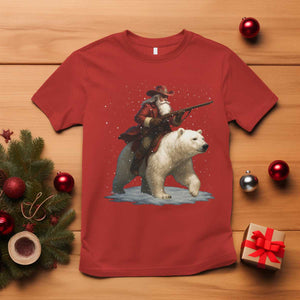 Funny Santa Gun Christmas T Shirt TS14 Red Print Your Wear