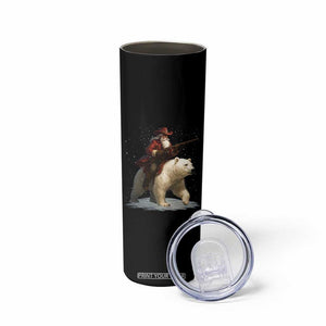 Funny Santa Gun Christmas Skinny Tumbler TS14 Print Your Wear