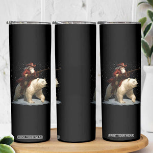 Funny Santa Gun Christmas Skinny Tumbler TS14 Print Your Wear