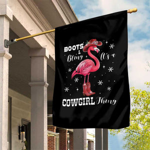 Cowboy Flamingo Garden Flag Boots And Bling It Is A Cowgirl Thing TS14 Print Your Wear