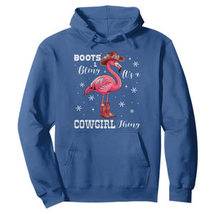Cowboy Flamingo Hoodie Boots And Bling It Is A Cowgirl Thing TS14 Royal Blue Print Your Wear