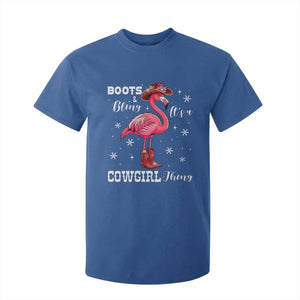 Cowboy Flamingo T Shirt For Kid Boots And Bling It Is A Cowgirl Thing TS14 Royal Blue Print Your Wear