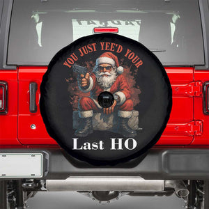 Funny Santa Gun Christmas Spare Tire Cover You Just Yeed Your Last Ho TS14 Black Print Your Wear