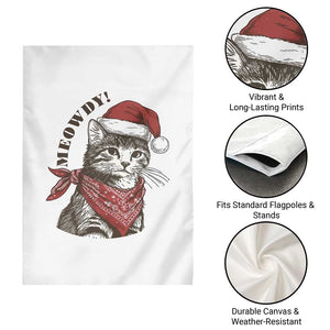 Cowboy Cat Christmas Garden Flag Meowdy Western Rodeo TS14 Print Your Wear