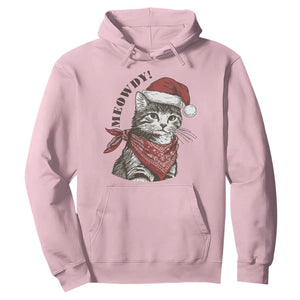 Cowboy Cat Christmas Hoodie Meowdy Western Rodeo TS14 Light Pink Print Your Wear