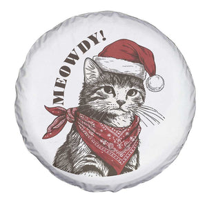 Cowboy Cat Christmas Spare Tire Cover Meowdy Western Rodeo TS14 Print Your Wear