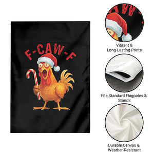 Christmas F Caw F Garden Flag Funny Chicken Meme TS14 Print Your Wear