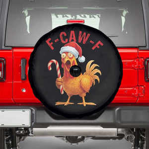 Christmas F Caw F Spare Tire Cover Funny Chicken Meme TS14 Black Print Your Wear