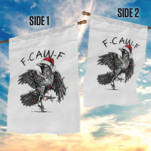 Christmas F Caw F Garden Flag Funny Black Crow Meme TS14 Print Your Wear