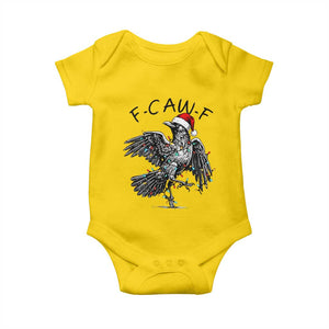 Christmas F Caw F Baby Onesie Funny Black Crow Meme TS14 Daisy Print Your Wear