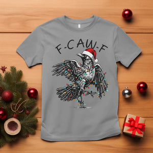 Christmas F Caw F T Shirt Funny Black Crow Meme TS14 Sport Gray Print Your Wear
