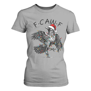 Christmas F Caw F T Shirt For Women Funny Black Crow Meme TS14 Sport Gray Print Your Wear