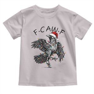 Christmas F Caw F Toddler T Shirt Funny Black Crow Meme TS14 Ice Gray Print Your Wear