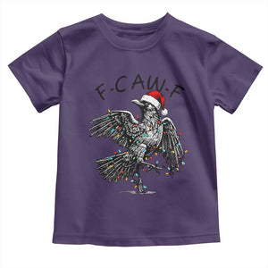 Christmas F Caw F Toddler T Shirt Funny Black Crow Meme TS14 Purple Print Your Wear