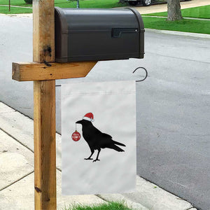 Christmas F Caw F Garden Flag Funny Black Crow Merry Xmas TS14 Print Your Wear