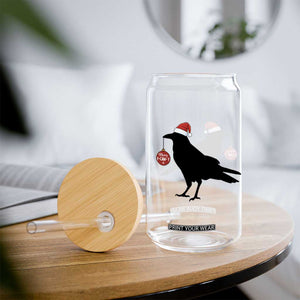 Christmas F Caw F Glass Can Funny Black Crow Merry Xmas TS14 Print Your Wear