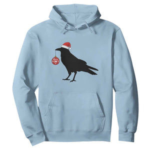 Christmas F Caw F Hoodie Funny Black Crow Merry Xmas TS14 Light Blue Print Your Wear