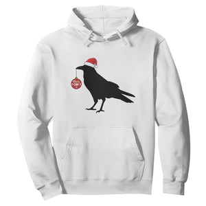 Christmas F Caw F Hoodie Funny Black Crow Merry Xmas TS14 White Print Your Wear