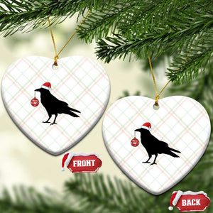 Christmas F Caw F Ceramic Ornament Funny Black Crow Merry Xmas TS14 Print Your Wear