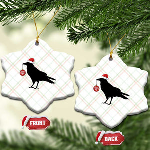 Christmas F Caw F Ceramic Ornament Funny Black Crow Merry Xmas TS14 Print Your Wear